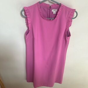 NWT J. Crew pink ruffle dress